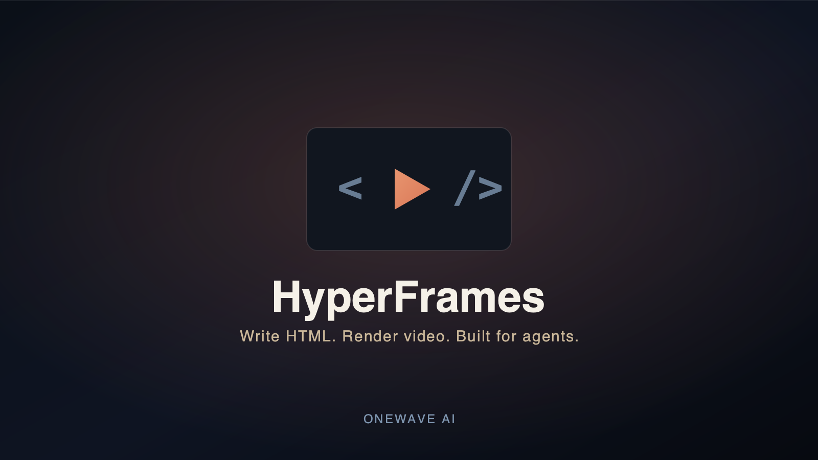 HyperFrames: Make Real Videos by Writing HTML, in Claude Code or Codex ...