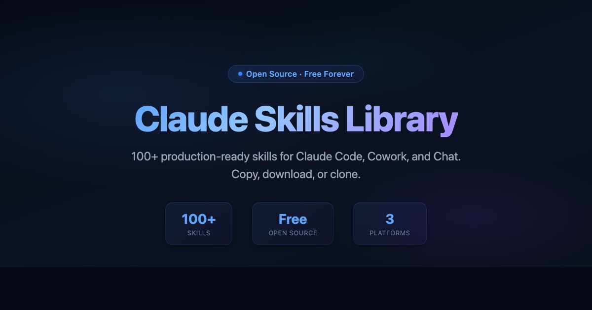 Claude Skills Library | OneWave AI - 100+ Free Skills for Claude Code ...